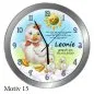 Preview: Taufgeschenk Taufuhr - Metalluhr 25 cm mit Namen