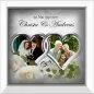 Preview: Hochzeitsbild oder Hochzeitsuhr - Modernes Geschenk zur Silberhochzeit
