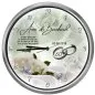 Preview: silberne Funk-Wanduhr zur Diamanthochzeit, 30 cm