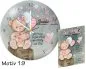 Preview: Geschenk Geburt: Moderne rahmenlose Geburtsuhr