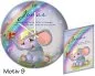 Preview: Geschenk Geburt: Moderne rahmenlose Geburtsuhr