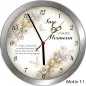 Preview: Goldhochzeit Geschenk Metall-Wanduhr 30cm mit Namen