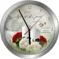 Preview: Goldhochzeit Geschenk Uhr - Metalluhr 25 oder 30 cm - M14