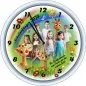 Preview: Abschiedsuhr für Betreuer - weisse Wanduhr - leises Funkuhrwerk