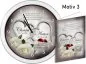 Preview: 40. Hochzeitstag - Geschenk Weiße Wanduhr mit Motiv und Namen