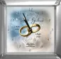 Preview: Goldhochzeit Geschenk Goldhochzeitsuhr eckig
