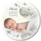 Preview: Wandteller mit Babyfoto und Geburtsdaten