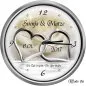 Preview: Geschenk zur Hochzeit - silberne Hochzeitsuhr6