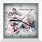 Preview: Gerahmtes Bild oder Uhr - weiss, schlicht und modern