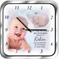 Preview: Wanduhr mit Foto für Junge