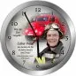 Preview: Fotouhr mit Metallrahmen 30cm - mit Ihren Fotos + Ihrem Text