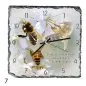 Preview: Besonderes Geschenk für Imker die beste Freundin – personalisierte Schieferuhr mit Motiv Bienen