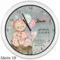 Preview: Geschenk zur Taufe - Taufuhr weiss mit Namen des Kindes