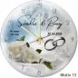 Preview: Hochzeitsgeschenk - persönliche Hochzeitsuhr Kuppelglas Motive