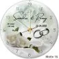 Preview: Hochzeitsgeschenk - persönliche Hochzeitsuhr Kuppelglas Motive