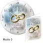 Preview: Hochzeitsgeschenk - persönliche Hochzeitsuhr Kuppelglas Motive