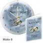Preview: Hochzeitsgeschenk - persönliche Hochzeitsuhr Kuppelglas Motive
