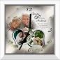 Preview: Hochzeitsbild oder Hochzeitsuhr - Modernes Geschenk zur Silberhochzeit