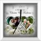 Preview: Hochzeitsbild oder Hochzeitsuhr - Modernes Geschenk zur Silberhochzeit