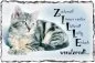 Preview: Schieferbild Katze mit Foto - Geschenk für Tierfreunde