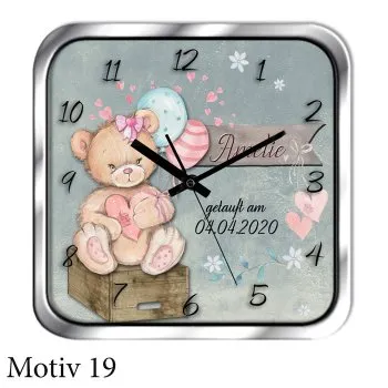 Taufuhr - Taufgeschenk für Mädchen und Jungen - verschiedene Motive zur Auswahl