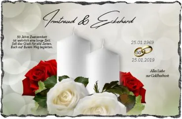 Goldhochzeit-Geschenk zum 50.Hochzeitstag