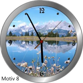 Geschenk Wanduhr mit Wunschbild und Wunschtext als Geschenk