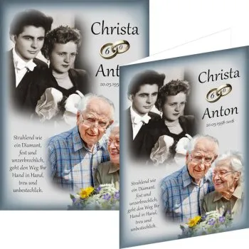 Hochzeitsbild oder Hochzeitsuhr - schlicht und modern