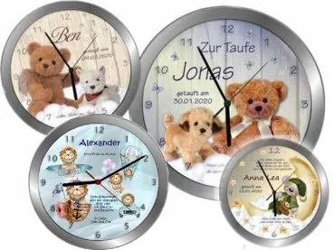 Taufgeschenk Taufuhr mit Namen und Taufspruch