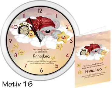 Weckerteddy Geschenk Geburt