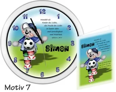 Geschenkuhr Baby für Fußballer
