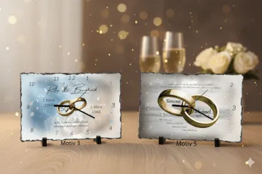 Schieferuhren zum 50. Ehejubiläum