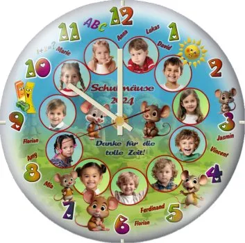 Die Kinder der Mäusegruppe sagen liebevoll und bunt Danke für die schöne Kindergartenzeit