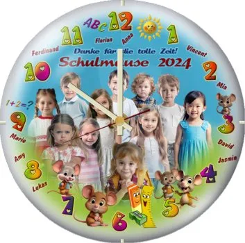 noch eine 2. Variante für die Kindergarten Abschiedsuhr der Mäusegruppe