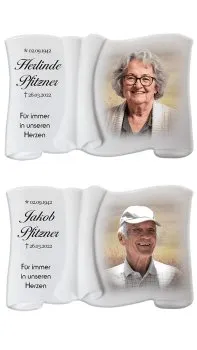 Porzellanfoto Friedhof wetterfest