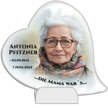 regenfestes Porzellanherz Foto