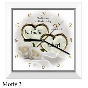 10. Hochzeitstag - persönliches Geschenk mit Namen der Eheleute