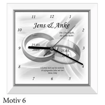 10. Hochzeitstag - persönliches Geschenk mit Namen der Eheleute