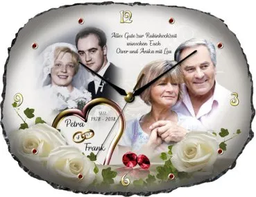Fotouhr-Geschenke zur Rubinhochzeit