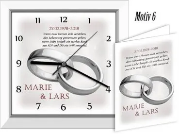 Zur Rubinhochzeit - persönliches Geschenk mit Namen der Eheleute