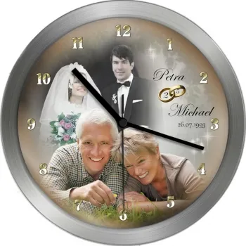 Geschenkidde mit Foto zur Silberhochzeit
