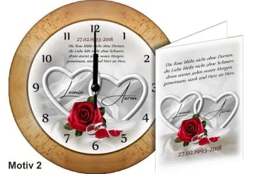 Rote ROsen zum 25. Hochzeitstag mit Spruch zur Silberhochzeit