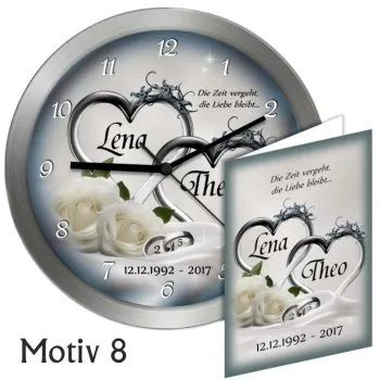 Überraschung zum 25.Hochzeitstag - 30cm - Metallrahmen