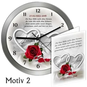 Überraschung zum 25.Hochzeitstag - 30cm - Metallrahmen