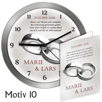 Überraschung zum 25.Hochzeitstag - 30cm - Metallrahmen