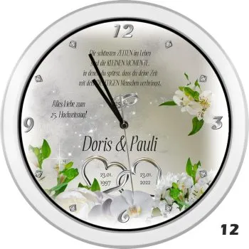 Grußkarte zur Silberhochzeit