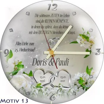 25.Hochzeitstag-Geschenk zur Silberhochzeit