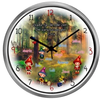 kindergartenmotivuhr fuchs