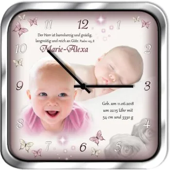 Mädchen uhr als Geschenk zur Geburt