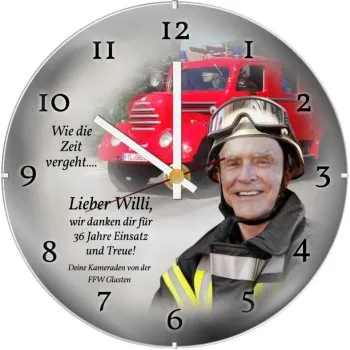 Als Jubiläumsgeschenk für 40 Jahre Feuerwehrmann